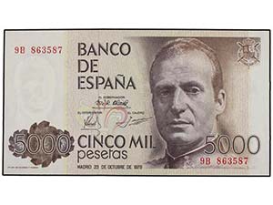 Juan Carlos I - 5.000 Pesetas. 23 Octubre ... 