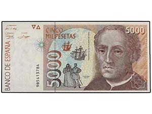 Juan Carlos I - 5.000 Pesetas. 24 Octubre ... 