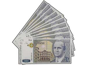 Juan Carlos I - Lote 10 billetes 10.000 ... 