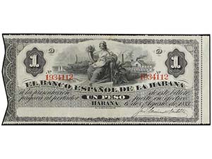 1 Peso. 31 Mayo 1879. EL BANCO ESPAÑOL DE ... 