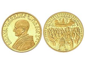 Gold Medals - Pablo VI. 6,98 grs. AU. II ... 