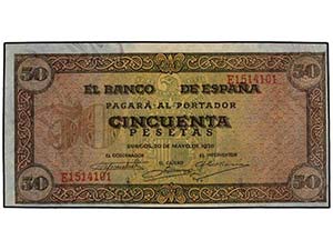 Estado Español - Lote 2 billetes 50 ... 