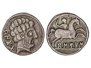 Denario. 120-80 a.C. BENTIAM (en NAVARRA). ... 