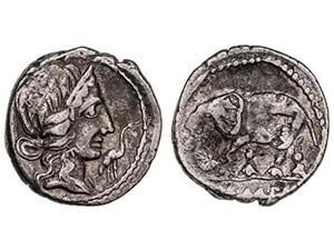 Denario. 81 a.C. CAECILIA. Q. Caecillius ... 