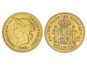 SPANISH MONARCHY: ELISABETH II - 1 Peso. ... 