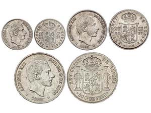 Lote 3 monedas 10, 20 y 50 Centavos de Peso. ... 