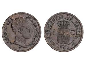 1 Céntimo. 1906 (*6). S.M.-V. Pátina. ... 