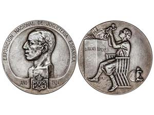 Medalla. 1924. EXPOSICIÓN NACIONAL DE ... 