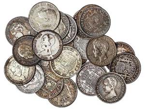 Lote 27 monedas 50 Céntimos. 1869 a 1926. ... 