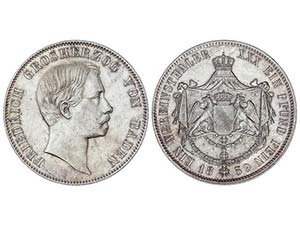 WORLD COINS: GERMAN STATES - Thaler. 1859. ... 