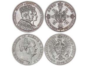 WORLD COINS: GERMAN STATES - Lote 2 monedas ... 