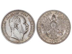 WORLD COINS: GERMAN STATES - Thaler. 1869-A. ... 