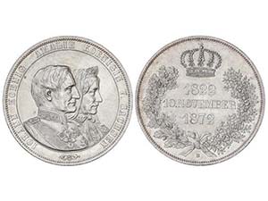 WORLD COINS: GERMAN STATES - 2 Thaler (3 1/2 ... 