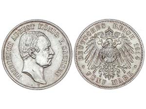 WORLD COINS: GERMAN STATES - 5 Marcos. ... 