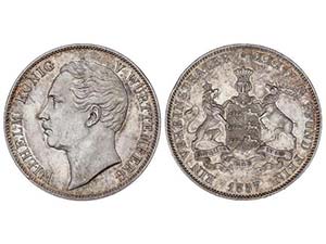 WORLD COINS: GERMAN STATES - Thaler. 1857. ... 