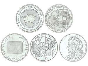 WORLD COINS: GERMANY - Lote 14 monedas 10 ... 