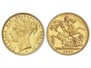 WORLD COINS: AUSTRALIA - Soberano. 1885-M. ... 