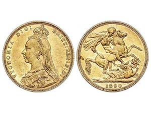 WORLD COINS: AUSTRALIA - Soberano. 1890-M. ... 