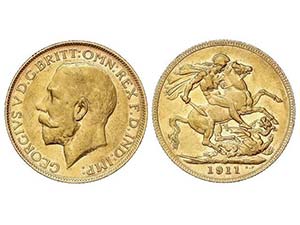WORLD COINS: AUSTRALIA - Soberano. 1911-P. ... 