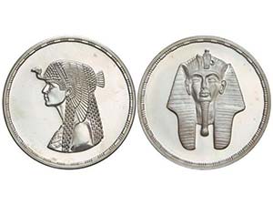 WORLD COINS: EGYPT - Lote 2 monedas 5 Onzas ... 