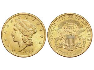 WORLD COINS: UNITED STATES - 20 Dólares. ... 