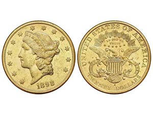 WORLD COINS: UNITED STATES - 20 Dólares. ... 