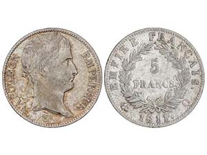 WORLD COINS: FRANCE - 5 Francos. 1811-Q. ... 