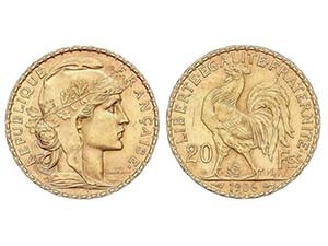 WORLD COINS: FRANCE - 20 Francos. 1906. III ... 