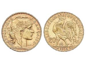 WORLD COINS: FRANCE - 20 Francos. 1913. III ... 