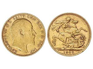 WORLD COINS: GREAT BRITAIN - Soberano. 1903. ... 
