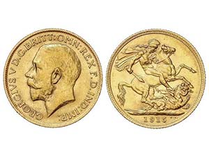 WORLD COINS: GREAT BRITAIN - Soberano. 1915. ... 