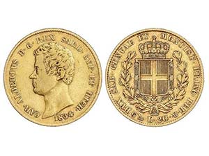 WORLD COINS: ITALIAN STATES - 20 Liras. ... 