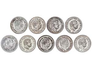 WORLD COINS: ITALIAN STATES - Lote 9 monedas ... 