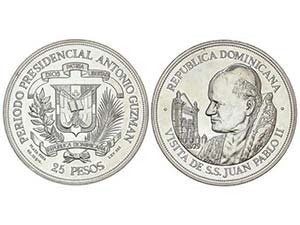 WORLD COINS: DOMINICAN REPUBLIC - 25 Pesos. ... 