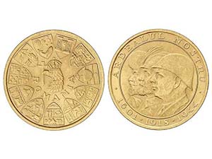 WORLD COINS: ROMANIA - 20 Lei. 1944. MIGUEL ... 