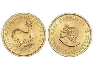 WORLD COINS: SOUTH AFRICA - 2 Rand. 1963. ... 