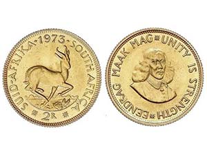 WORLD COINS: SOUTH AFRICA - 2 Rand. 1973. ... 