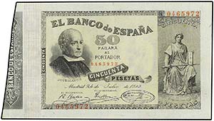SPANISH BANK NOTES: BANCO DE ESPAÑA - 50 ... 