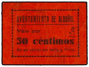 Andalucia - 50 Céntimos. Septiembre 1937. ... 