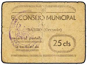 Andalucia - 25 Céntimos. C.M. de DARRO ... 