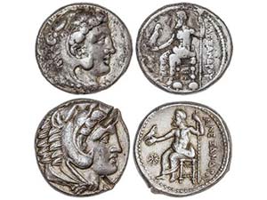 Lote 2 monedas Tetradracma. 336-323 a.C. ... 