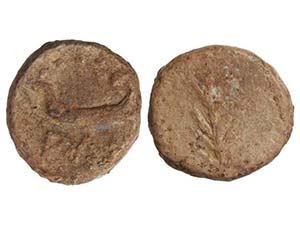 Cuadrante en plomo. 120-20 a.C. BAESURI ... 