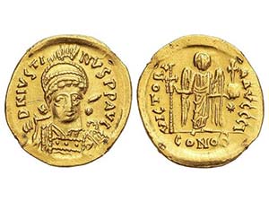 Sólido. JUSTINO I (518-527 d.C.). ... 