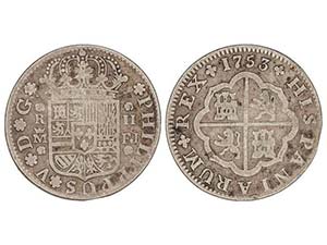 Philip V - 2 Reales. 1753. MADRID. F.J. 4,11 ... 