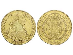 Charles IV - 8 Escudos. 1806. NUEVO REINO. ... 