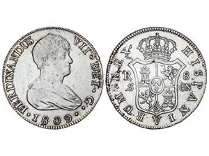 Ferdinand VII - 8 Reales. 1809. SEVILLA. ... 