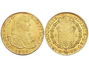 Ferdinand VII - 8 Escudos. 1808. MÉXICO. ... 