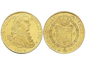 Ferdinand VII - 8 Escudos. 1809. MÉXICO. ... 