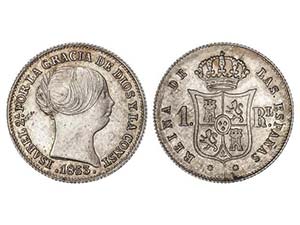 Elisabeth II - 1 Real. 1853. BARCELONA. 1,27 ... 