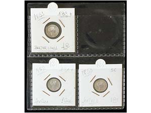 Elisabeth II - Lote 3 monedas 1 Real. 1852 y ... 